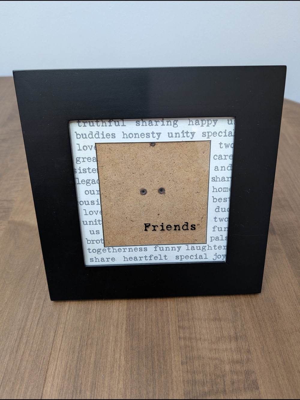 Black 'Friends' Square Photo Frame